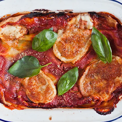 Aubergine and Mozzarella Lasagne