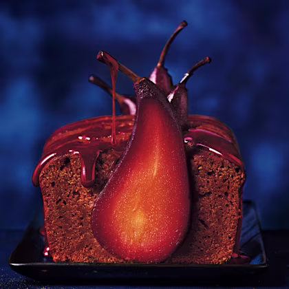 Spiced Pear and Sticky Treacle Cake