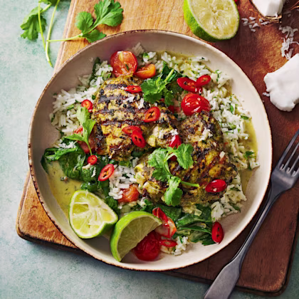 Chilli Chicken Rundown with Lime Rice