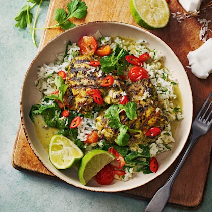 Chilli Chicken Rundown with Lime Rice