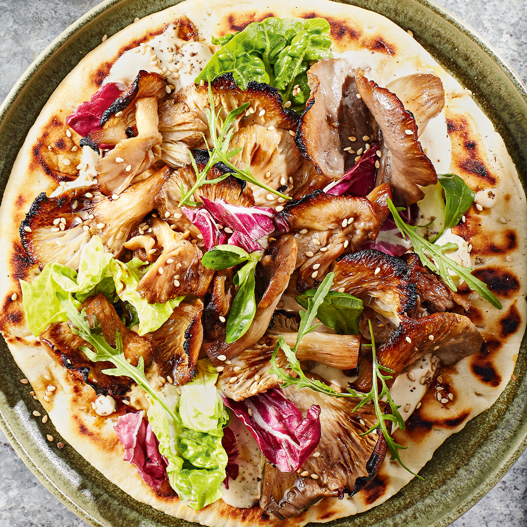 Barbecued Soy-butter Mushroom Kebabs 