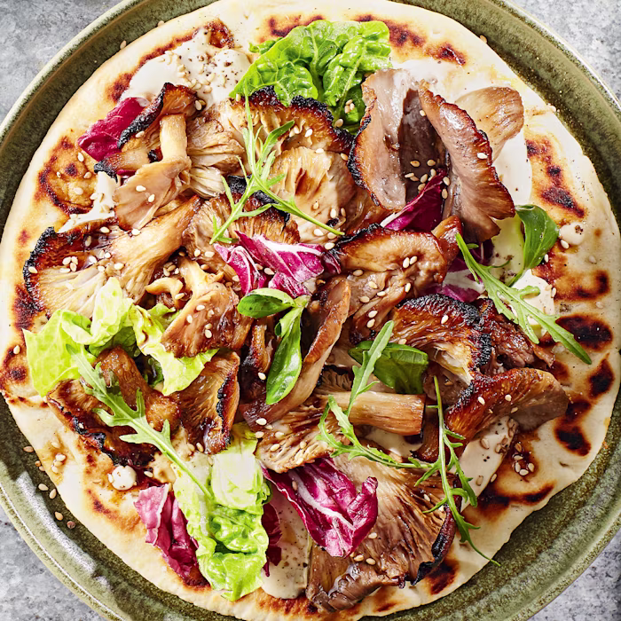 Barbecued Soy-butter Mushroom Kebabs