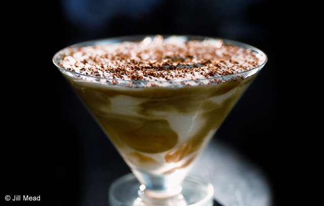 Banana Mousse with Butterscotch Ripple