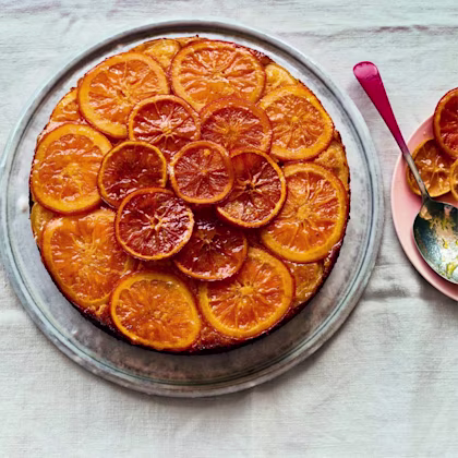 Marmalade polenta upside down cake