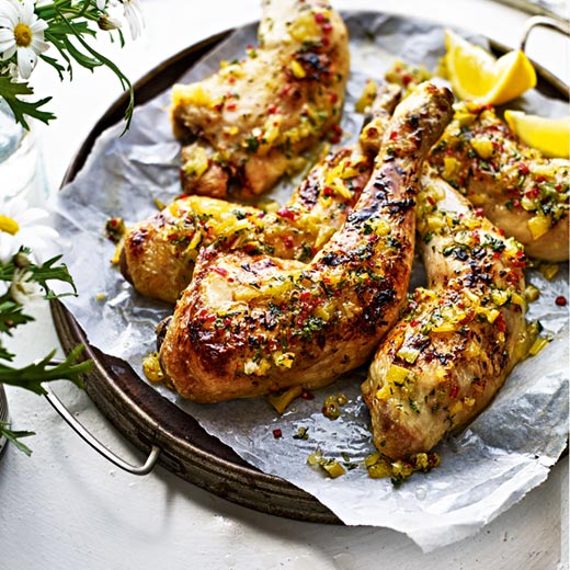 Chicken Leg with Preserved Lemon Marinade