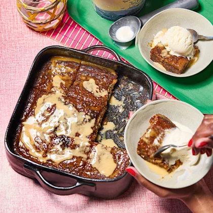 Malva Pudding with Rooibos Sauce