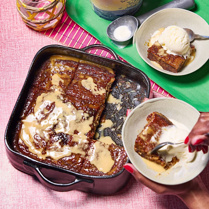 Malva Pudding with Rooibos Sauce