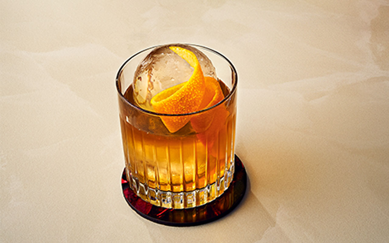 Hot Honey and Chocolate Old Fashioned Cocktail