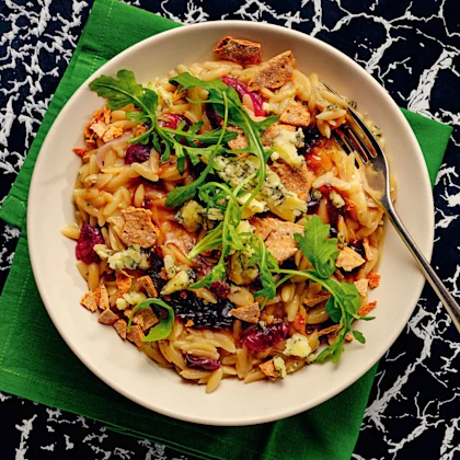 Cheeseboard Orzotto with Confit Garlic