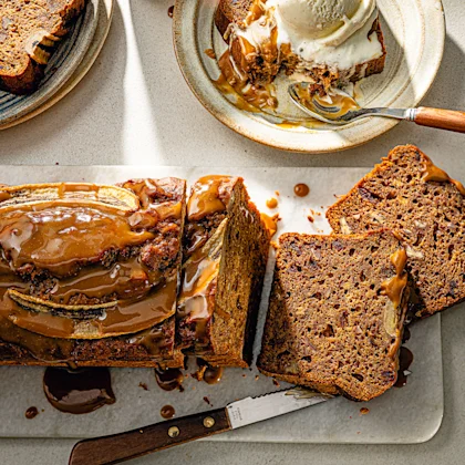 Sticky Toffee Banana Bread