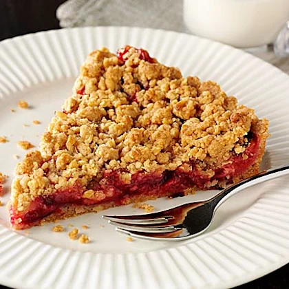 Plum-hazelnut Crumble Tart