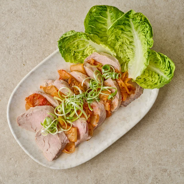 Kimchi and Pork Tenderloin Salad