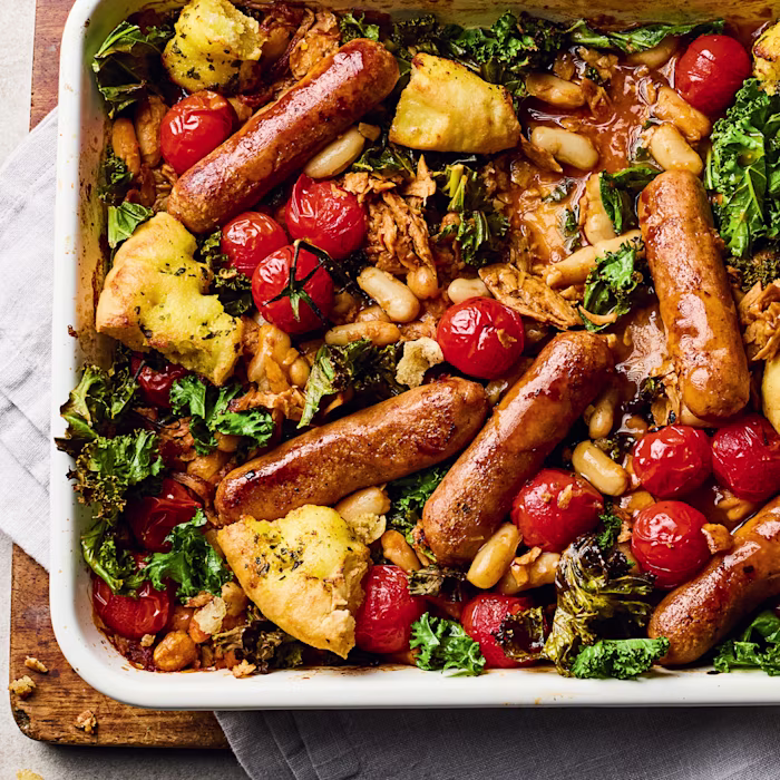 Vegan Cassoulet-Style Traybake
