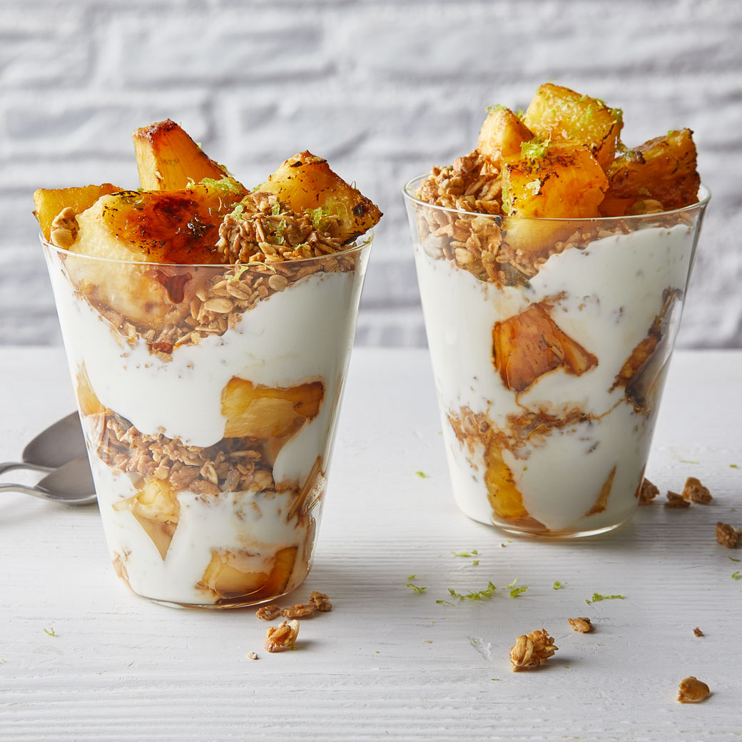 Grilled Pineapple Breakfast Sundae