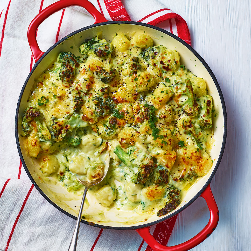 Chilli Cheese and Greens Gnocchi Bake