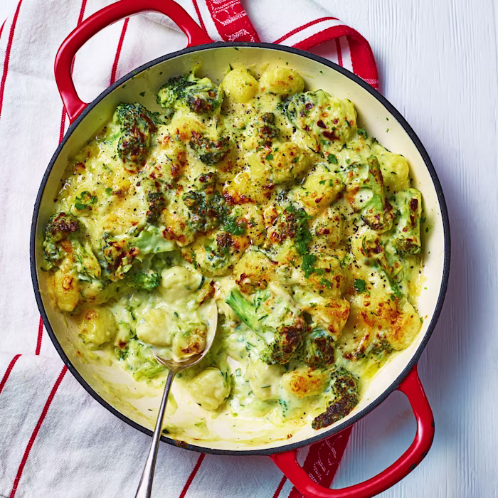 Chilli Cheese and Greens Gnocchi Bake