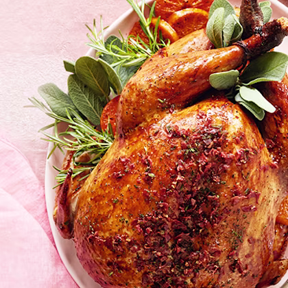 Rosemary and Bacon Butter-Roast Turkey