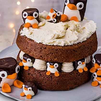 Penguin Parade Cake Topping