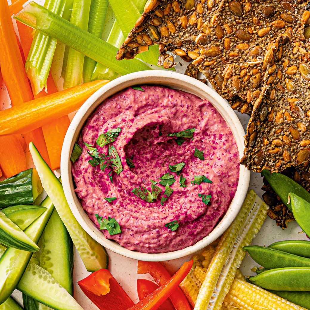 Children’s Pink Bean Dip with Sweet Onions