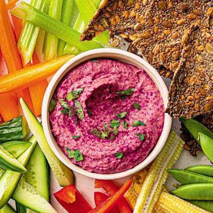 Children’s Pink Bean Dip with Sweet Onions