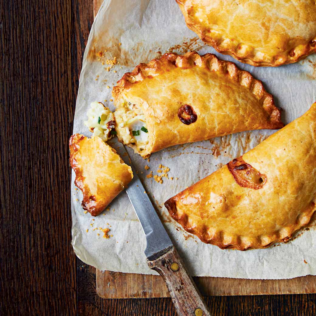 Smoked haddock and cauliflower cheese pasties