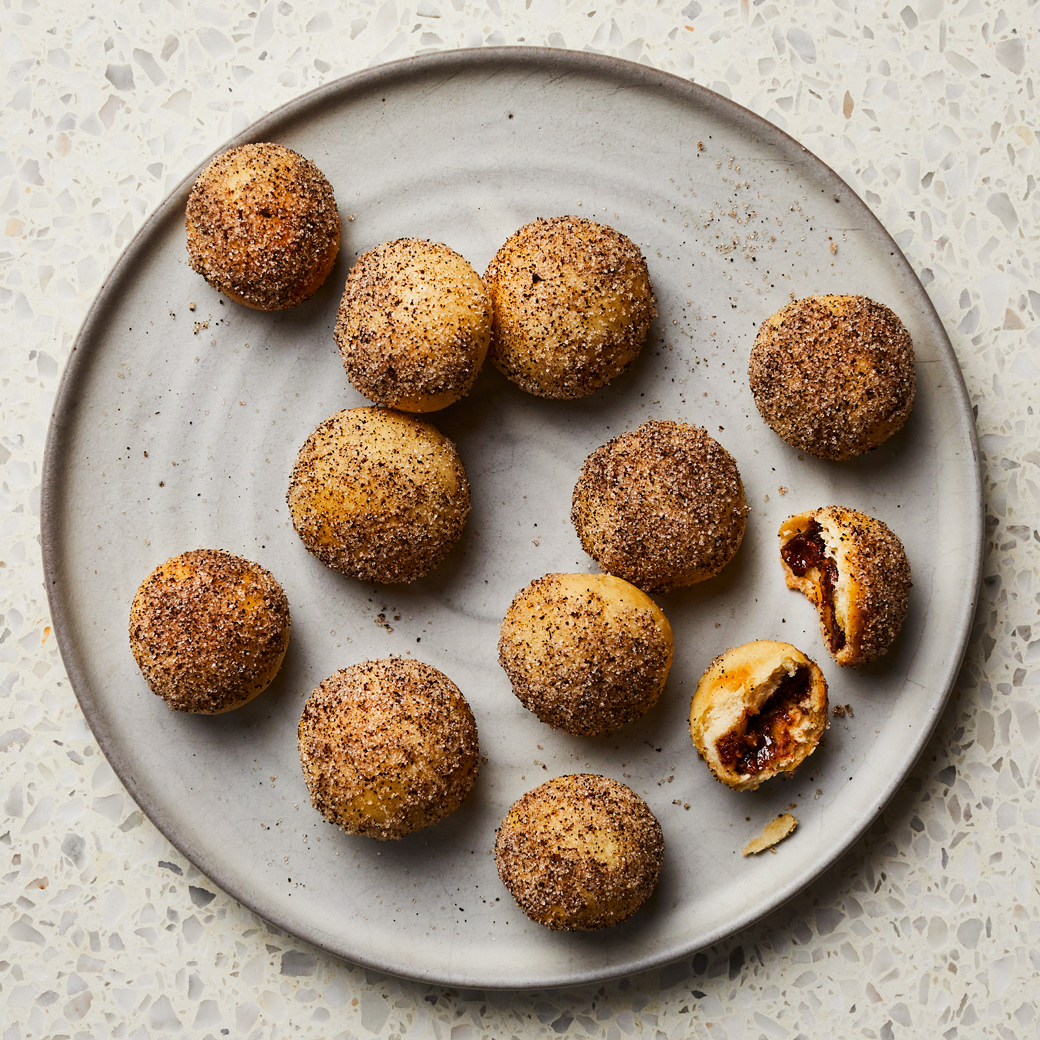Mini Brioche Bites with Coffee Sugar