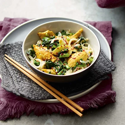 Coconut, mango and lime chicken noodles