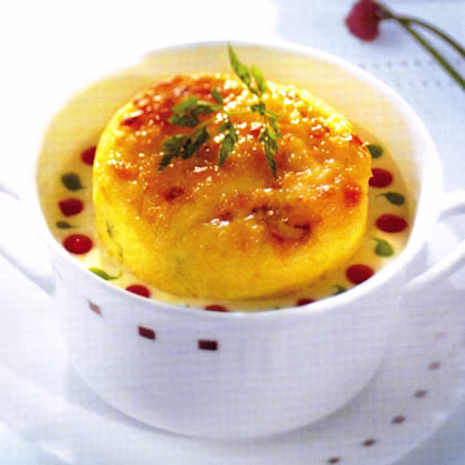 Baked Goat's Cheese Souffle