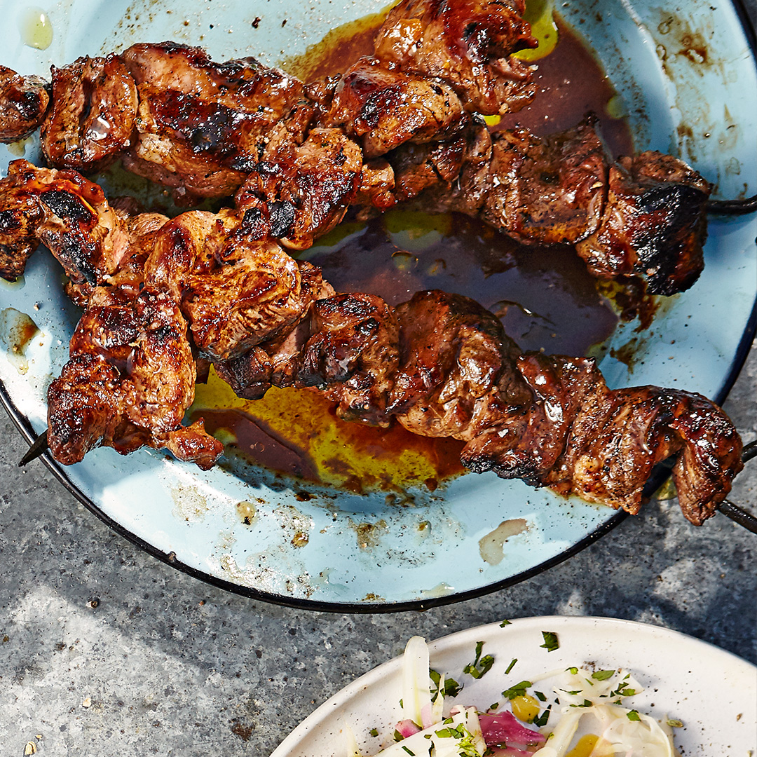 Apricot Lamb Kebabs