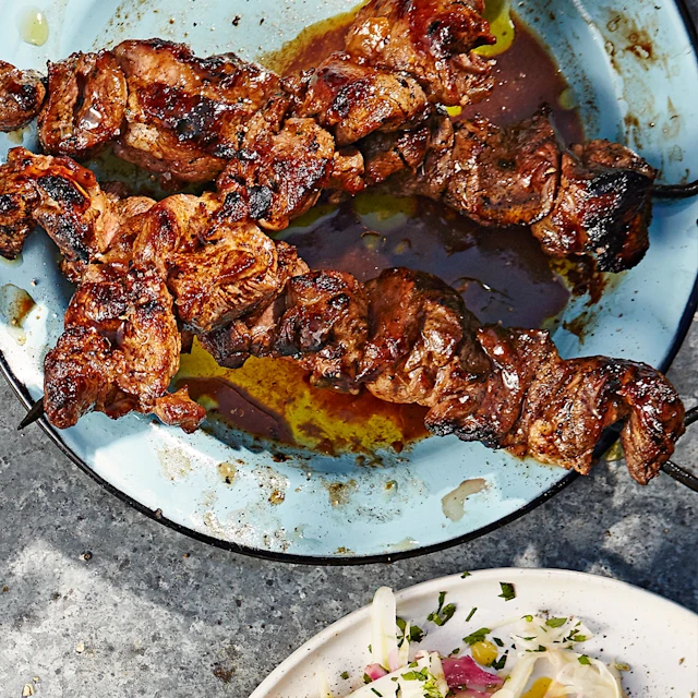 Apricot Lamb Kebabs