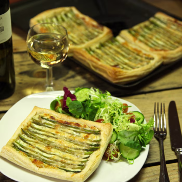 Asparagus Puff Pastry Tarts