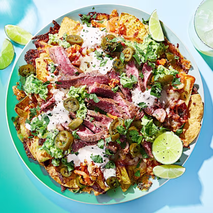 Kimchi Steak Nachos