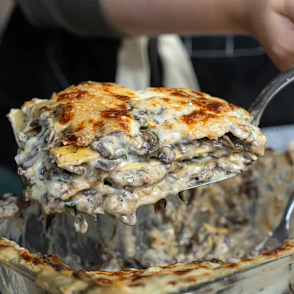 Mushroom garlic alfredo