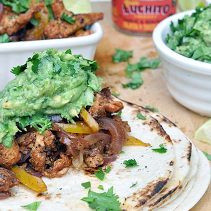 Garlic & Guajillo Chicken Fajitas