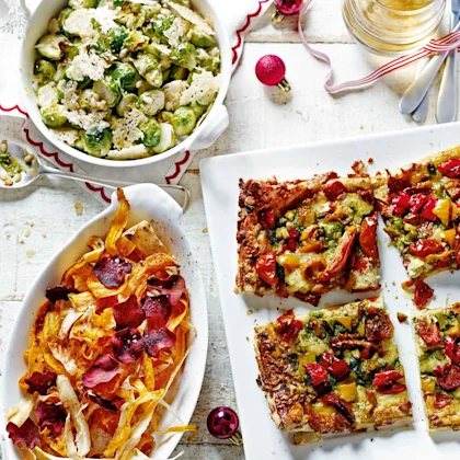 Roasted Brussels Sprouts with Crispy Parmesan