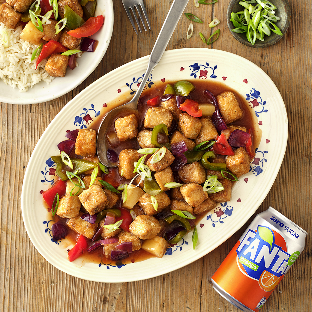 Sweet & Sour Fanta Zero Orange Tofu