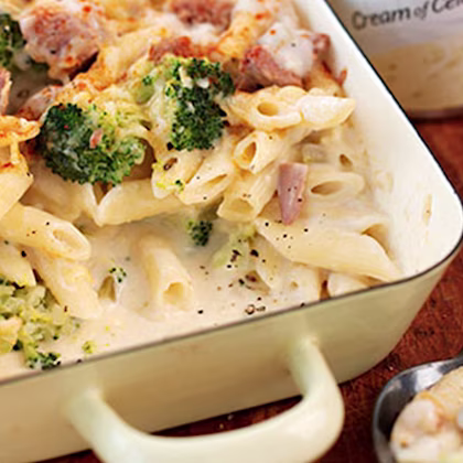 Tuna and Broccoli Pasta Bake Made with Condensed Celery Soup
