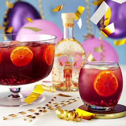 Festive Clementine and Pomegranate Party Punch