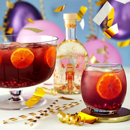 Festive Clementine and Pomegranate Party Punch