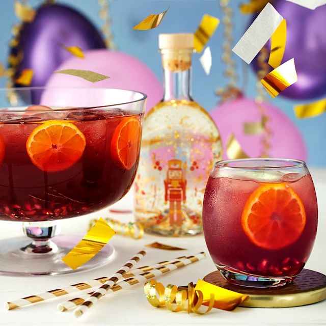 Festive Clementine and Pomegranate Party Punch