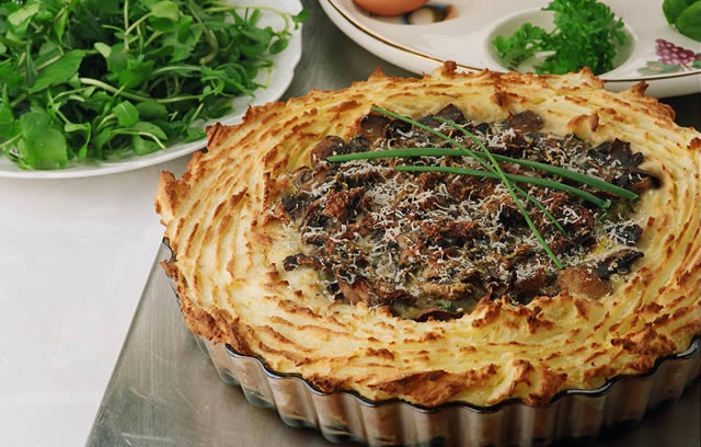Potato and Mushroom Pie