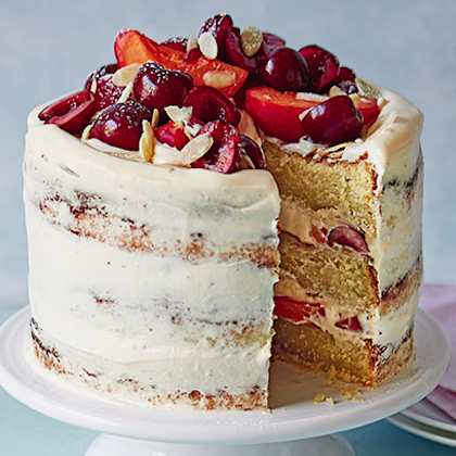 Ruby Bhogal’s Cherry, Apricot and Almond Shortcake