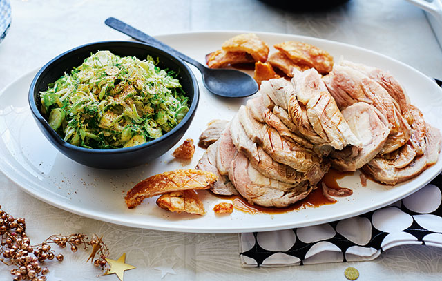 Creamed shredded sprouts