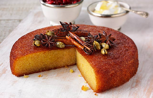 Aromatic Citrus Polenta Cake