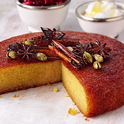 Aromatic Citrus Polenta Cake
