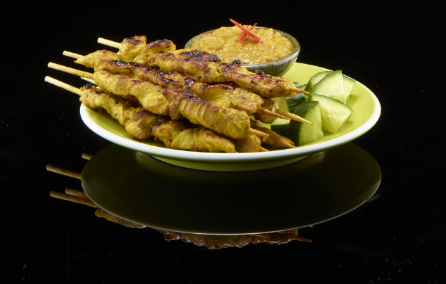 Malaysian Chicken Satay with Peanut Sauce