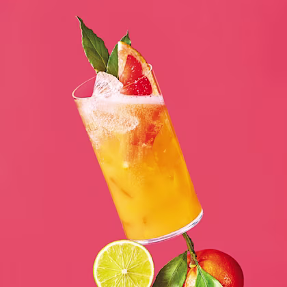 Grapefruit and Bay Sparkling Mocktail