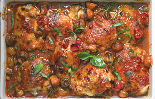 Seeds Of Change® tomato baked chicken with basil, mushrooms and baby potatoes