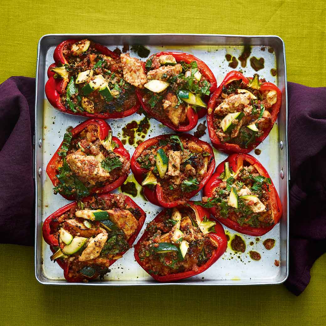 Tempeh Stuffed Peppers