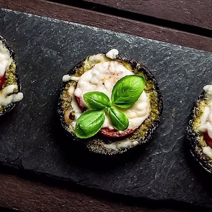 Veganuary’s Portobello Pesto Pizza Burgers